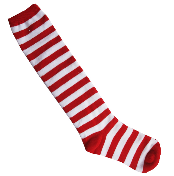 red and white wide stripe knee high socks – NVS Equine Attire