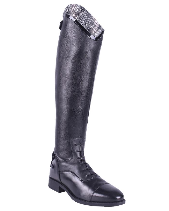 QHP Birgit Snake Riding Boots Wide NVS Equine Attire